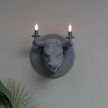 Karman Corrado nástenné svietidlo, sivá