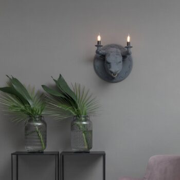 Karman Corrado nástenné svietidlo, sivá