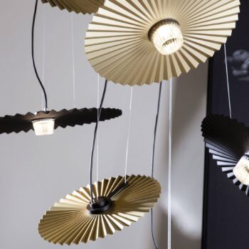 Karman Gonzaga závesné LED svetlo Ø 59 cm, mosadz