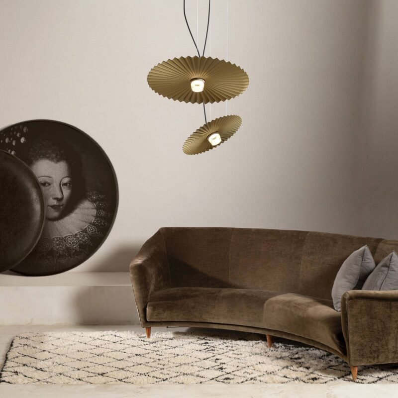 Karman Gonzaga závesné LED svetlo Ø 59 cm, mosadz Karman Gonzaga závesné LED svetlo Ø 59 cm, mosadz