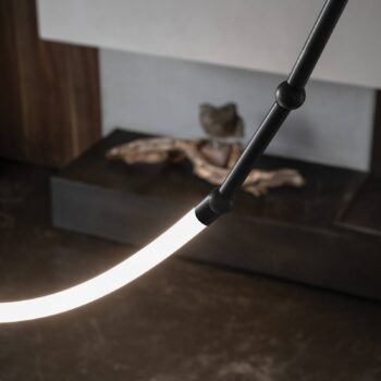 Karman Leda LED závesné svietidlo 100x300cm IP20 čierne