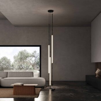 Karman Leda LED závesné svietidlo 3-pl., 20x100 cm