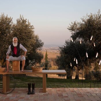 Karman Nilo vonkajšia stojaca LED lampa 150 cm