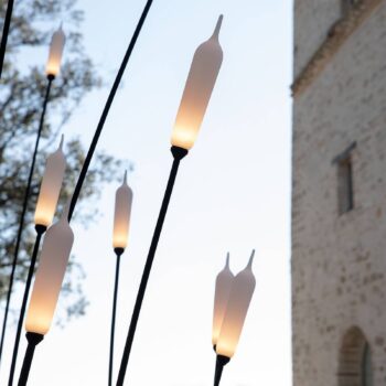 Karman Nilo vonkajšia stojaca LED lampa 220 cm