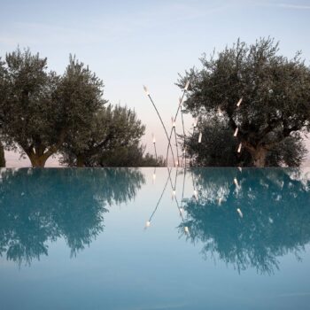 Karman Nilo vonkajšia stojaca LED lampa 220 cm