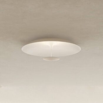 Karman stropné LED svetlo BLANCO, Ø 60 cm, biela, kov