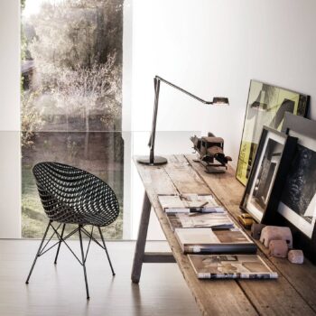 Kartell Aledin Dec – stolná LED lampa, dymová sivá