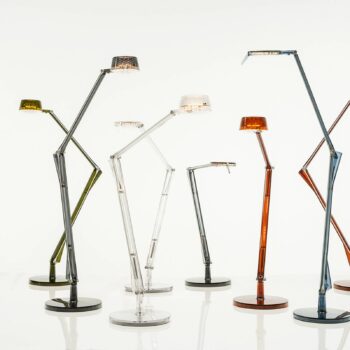 Kartell Aledin Dec – stolná LED lampa, dymová sivá