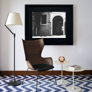 Kartell Angelo Stone LED stojacia lampa, titánová