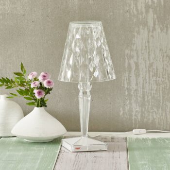 Kartell Big Battery - Stolová lampa IP20, transparentná