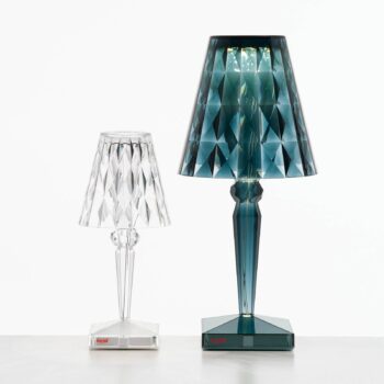 Kartell Big Battery - Stolová lampa IP54, svetlomodrá