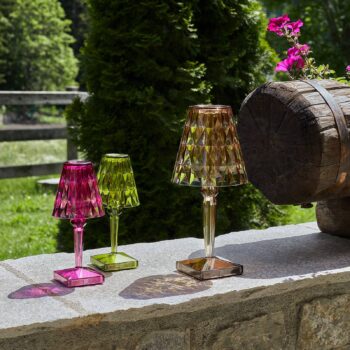 Kartell Big Battery stolná lampa IP54, kola