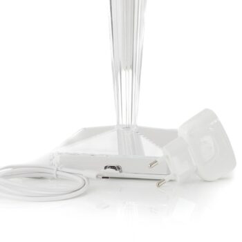 Kartell Big Battery stolná lampa IP54, priehľadná