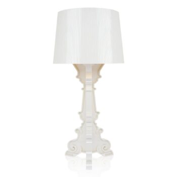 Kartell Bourgie stolová LED lampa E14, biela/zlatá