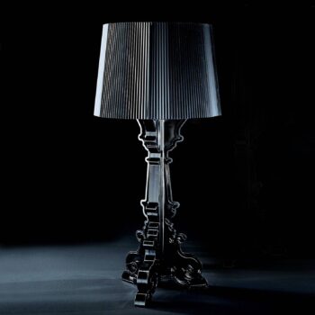 Kartell Bourgie – stolná LED lampa, čierna