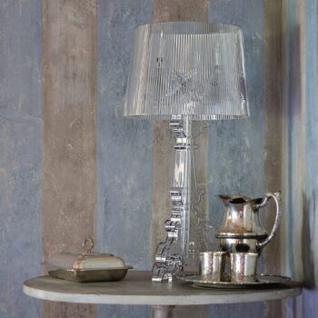 Kartell Bourgie – stolná LED lampa priehľadná