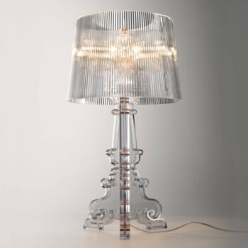 Kartell Bourgie – stolná LED lampa priehľadná
