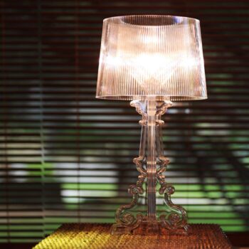 Kartell Bourgie – stolná LED lampa priehľadná