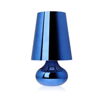 Kartell Cindy stolová LED lampa, modrá metalická