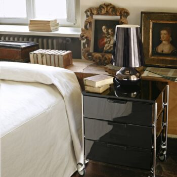 Kartell Cindy stolová LED lampa, platina metalická