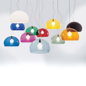 Kartell FL/Y závesné LED svietidlo, lesklé biele