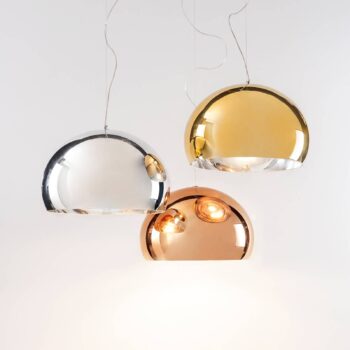 Kartell FL/Y závesné LED svietidlo, lesklý chróm