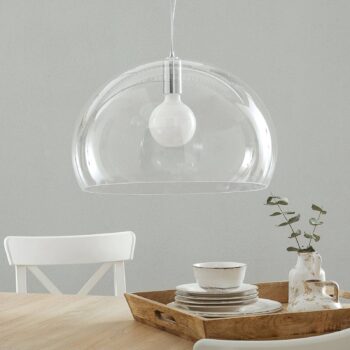 Kartell FL/Y závesné LED svietidlo, priehľadné