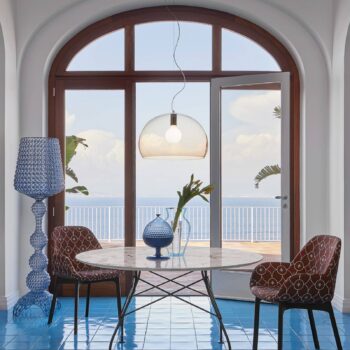 Kartell FL/Y závesné svietidlo, Ø 52 cm, hnedá