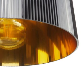 Kartell Gè – závesné LED svietidlo čierno-zlaté