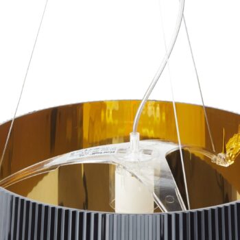 Kartell Gè – závesné LED svietidlo čierno-zlaté