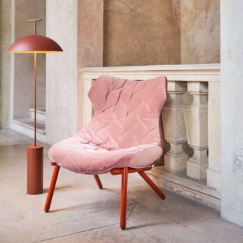 Kartell Geen-A stojaca LED lampa, tehlovočervená