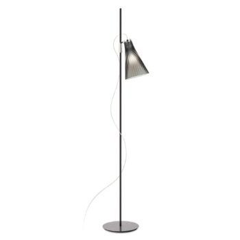 Kartell K-Lux stojacia lampa, 1 svetlo, čierna/sivá