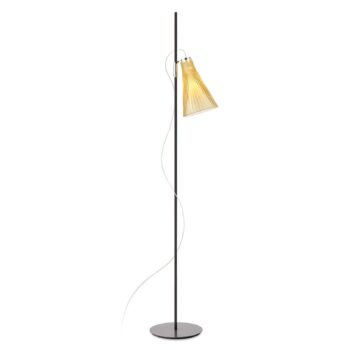 Kartell K-Lux stojacia lampa, 1 svetlo, čierna/žltá