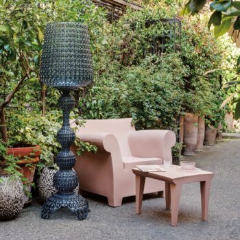 Kartell Kabuki vonkajšia stojaca LED lampa, čierna