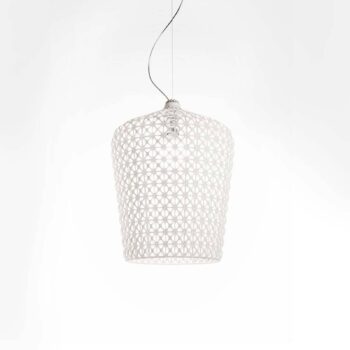 Kartell Kabuki – dizajnérska závesná lampa, biela