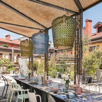 Kartell Kabuki – dizajnérska závesná lampa zelená