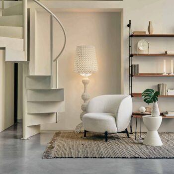 Kartell Kabuki – stojaca LED lampa, biela