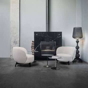 Kartell Kabuki – stojaca LED lampa, čierna