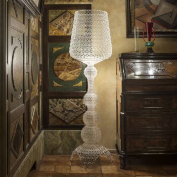 Kartell Kabuki – stojaca LED lampa, priehľadná