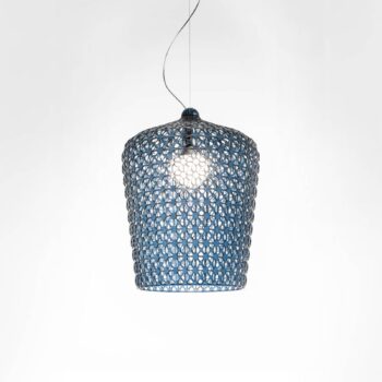 Kartell Kabuki – závesná lampa svetlomodrá
