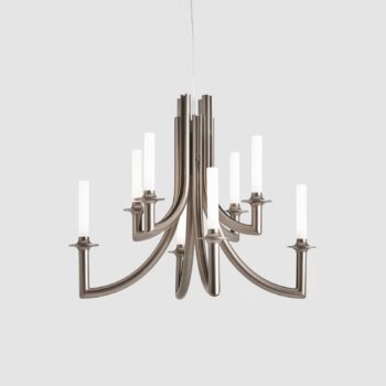 Kartell Khan luster, Ø 77 cm bronzová matná