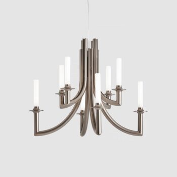 Kartell Khan luster, Ø 77 cm bronzová matná