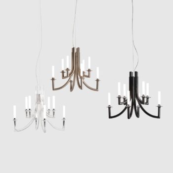 Kartell Khan luster, Ø 77 cm priehľadná