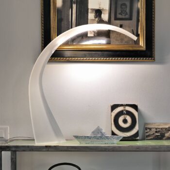 Kartell LED stolová lampa Taj Mini transparentná 32 cm plast