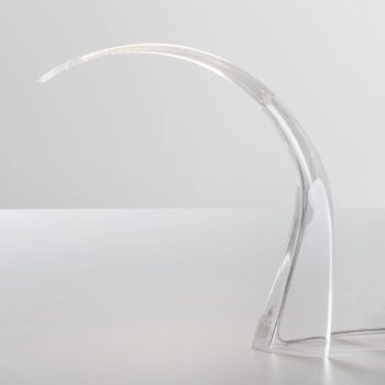 Kartell LED stolová lampa Taj, transparentná, 62 cm, plast