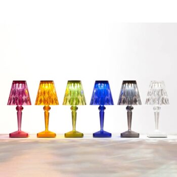 Kartell LED stolová lampa na batérie Batéria, 26 cm, zelená, IP54