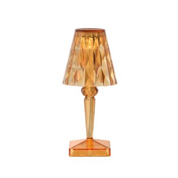 Kartell LED stolová lampa na batérie Batéria, 30 cm, oranžová, IP54