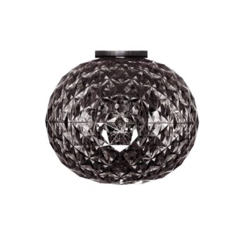 Kartell LED stropné svietidlo Planet, dymovo sivá, Ø 31 cm