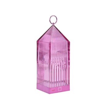 Kartell Lantern LED dobíjacia stolová lampa, fialová, recyklovaná, IP54
