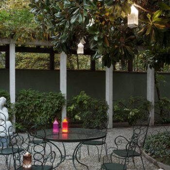 Kartell Lantern stolná LED lampa, červená IP54